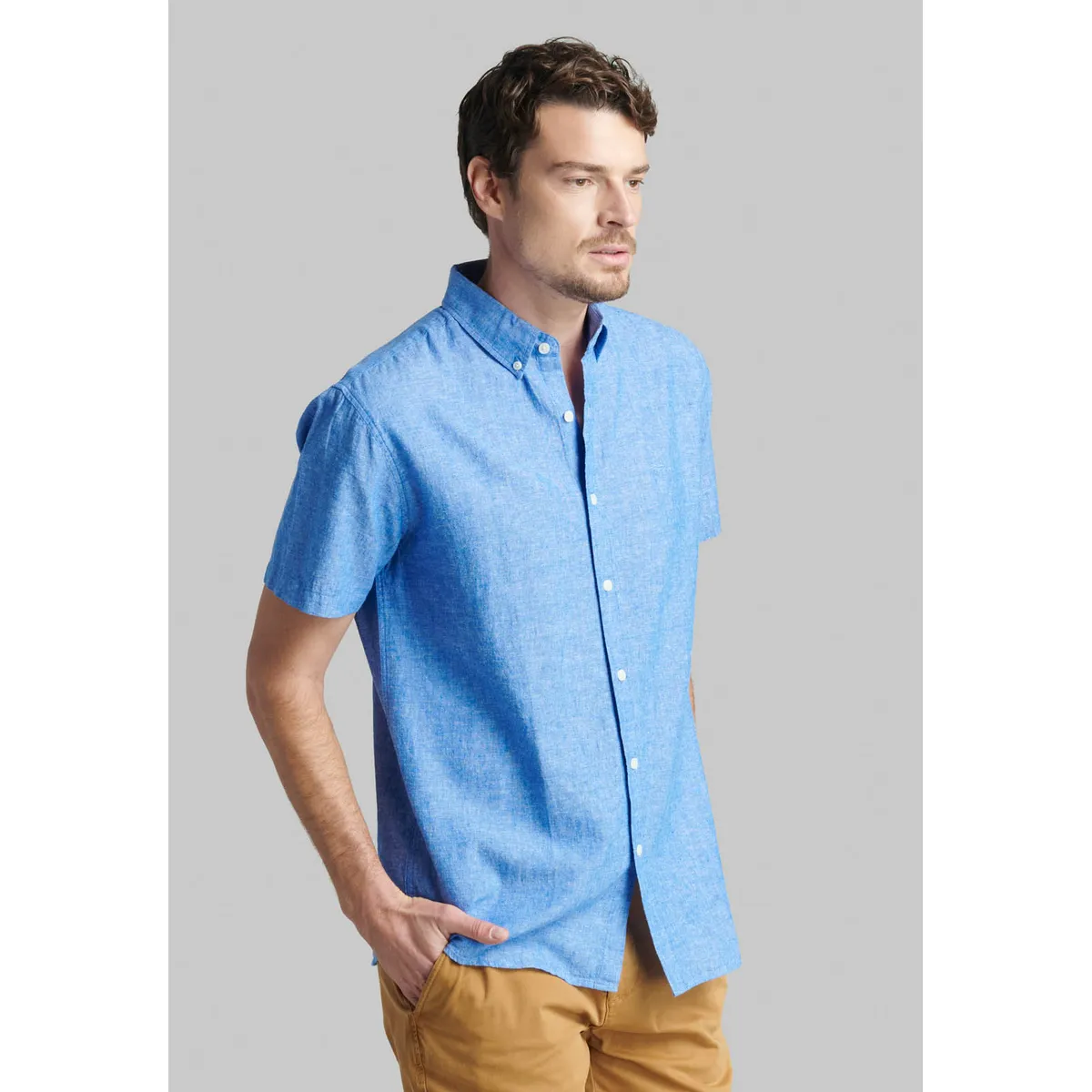 FEROUCH - Camisa Sport Atlanta Azul Ferouch