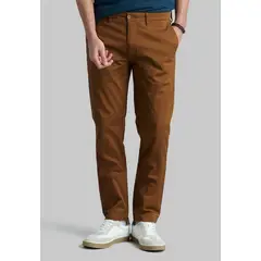 FEROUCH - Pantalón Twill Slim /31 Business Café