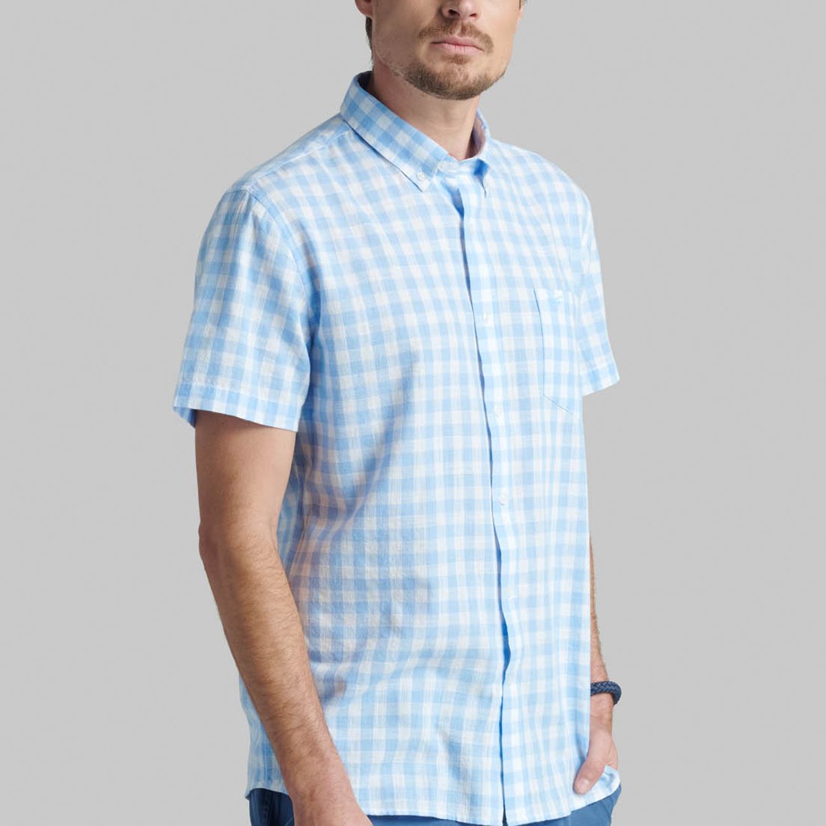 FEROUCH - Camisa Arlington Celeste Ferouch