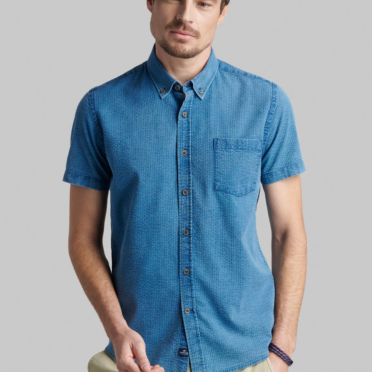 FEROUCH - Camisa Laredo Azul Ferouch