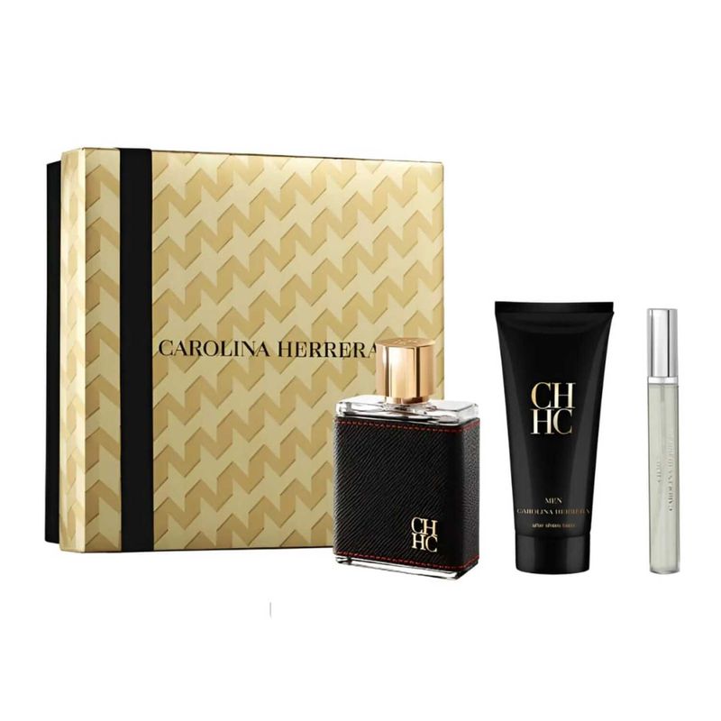 CAROLINA HERRERA - CAROLINA HERRERA CH MEN EDT 100ML+BALSAMO 100ML+MINI 10ML