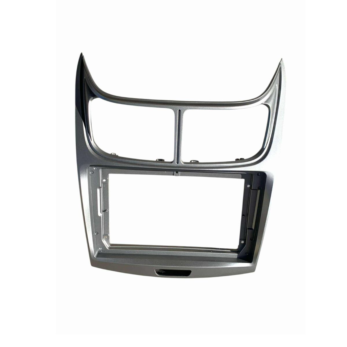 GENERICO - Bisel Radio Pantalla Compatible Con Sail 2004-14 9Pul Gris