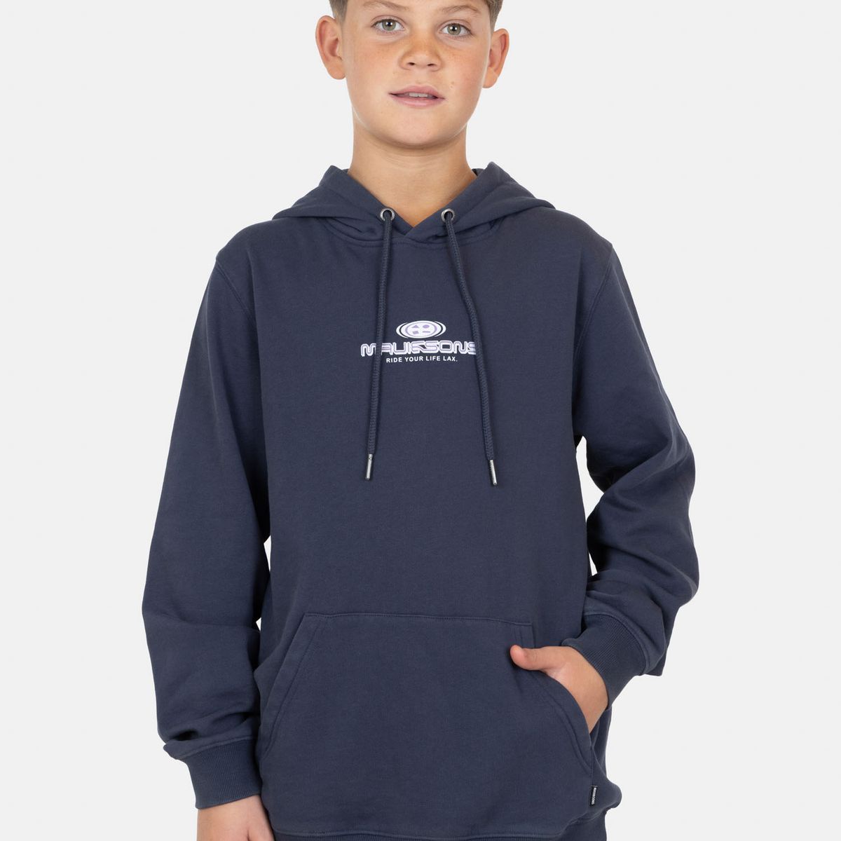 MAUI AND SONS - Poleron Canguro Solaya Azul Infantil Maui And Sons