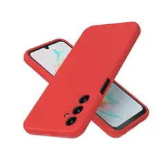 GENERICO - Carcasa Silicona Color Para Samsung A25 - Rojo