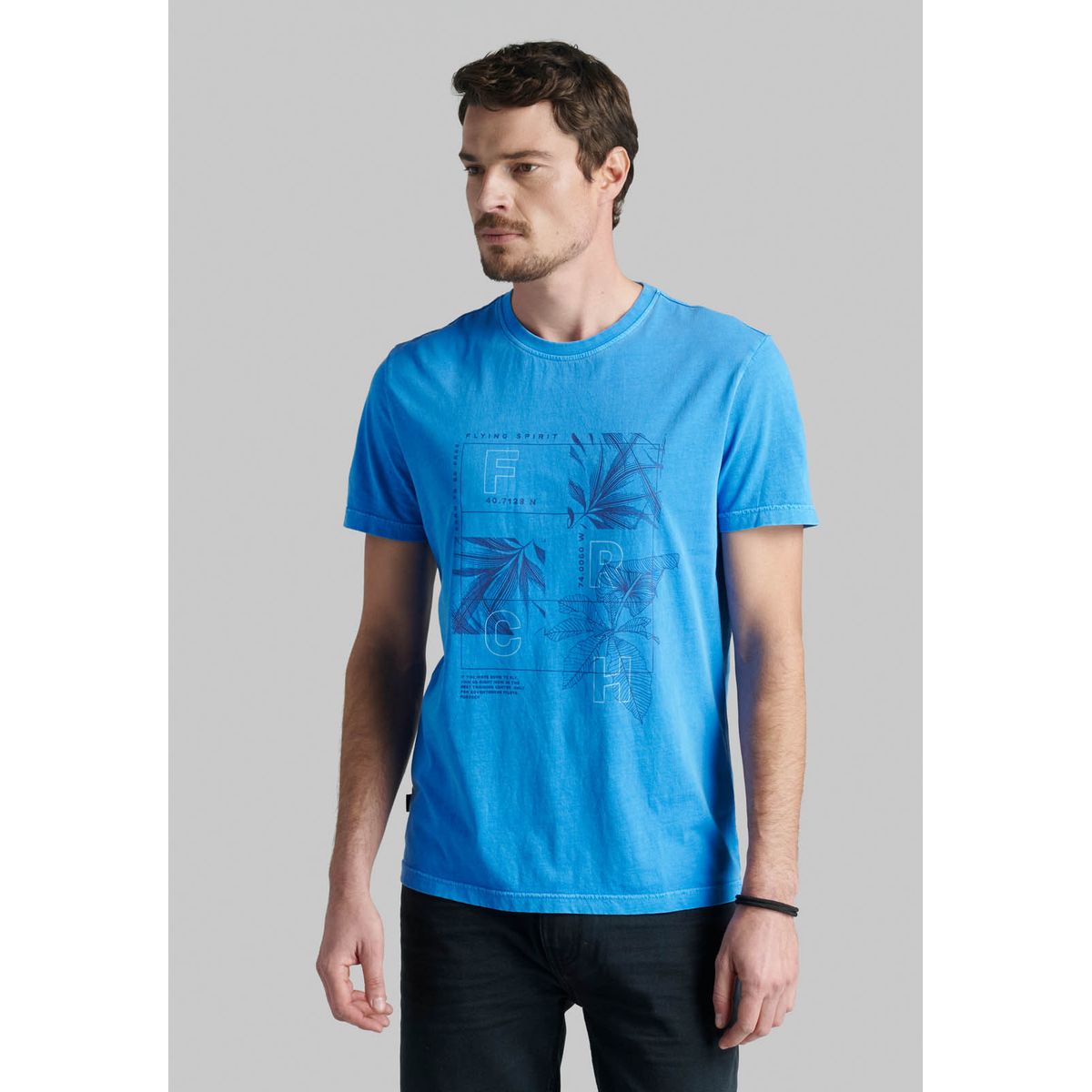 FEROUCH - Polera Ohio Celeste Ferouch