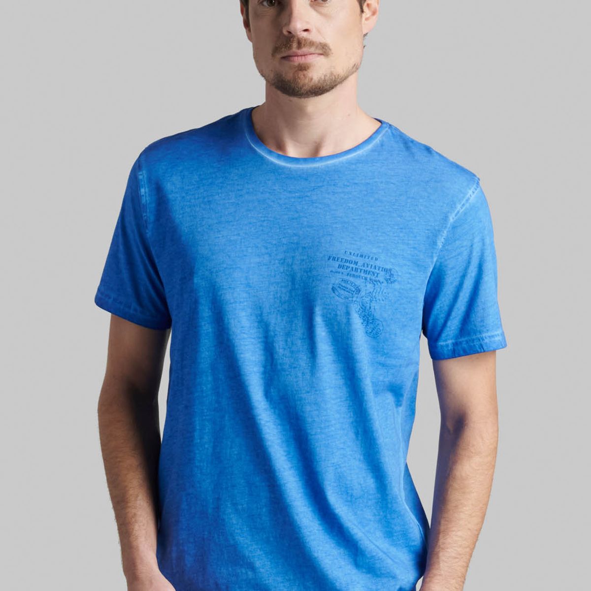 FEROUCH - Polera New York Celeste Ferouch