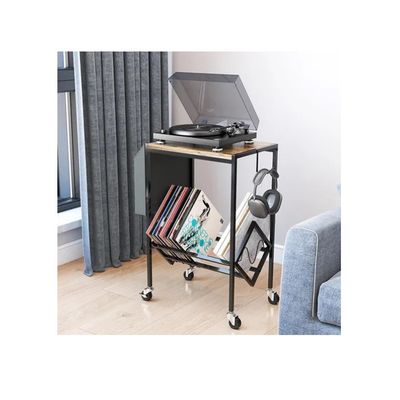 Imagen 2 del producto Mesa De Soporte Tocadiscos Y Almacenamiento De Vinilos