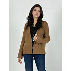 ENIGMATICA BOUTIQUE - Blazer Cuello V 2 Botones - Negro