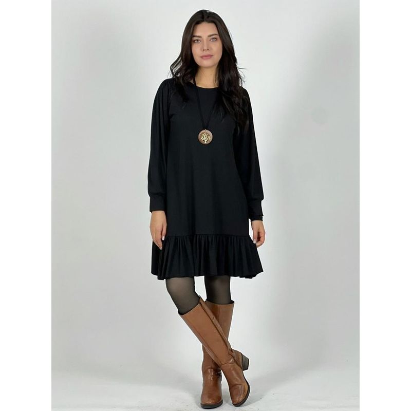 ENIGMATICA BOUTIQUE - Vestido Monserrat con Vuelo - Negro