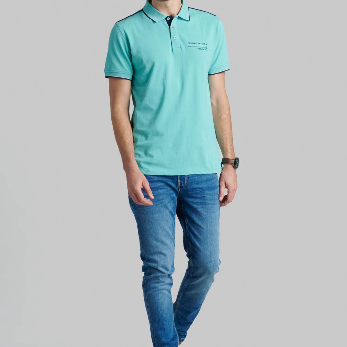 FEROUCH - Polera Hawai Verde Ferouch