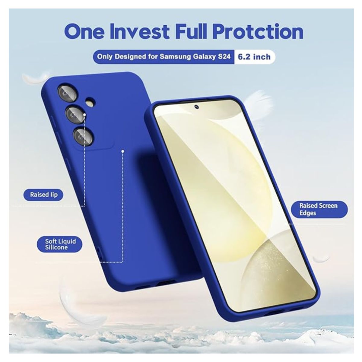 GENERICO - Carcasa Funda Color Para Samsung Galaxy A26 -Azul