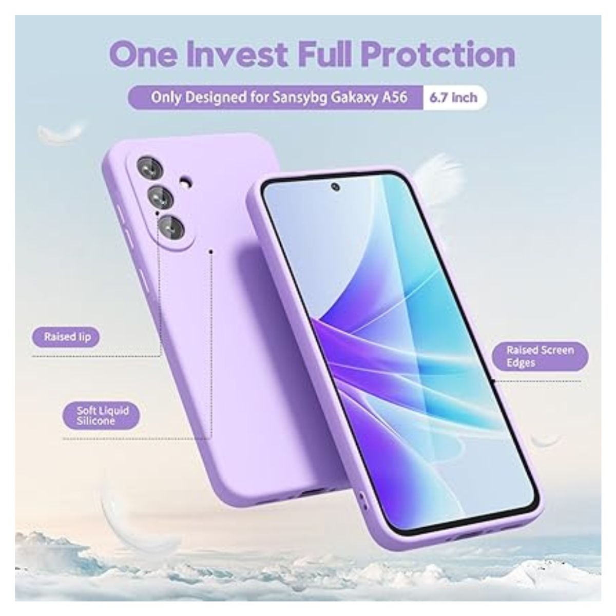 GENERICO - Carcasa Funda Color Para Samsung Galaxy A26 - Lila