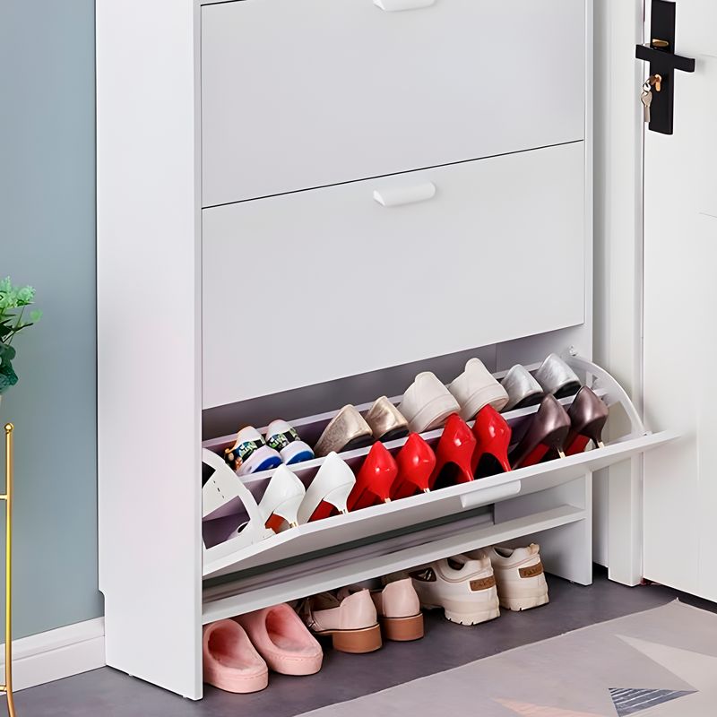 GENERICO - Zapatero Mueble Organizador Cajonera Zapatos 107x65x24cm Blanco