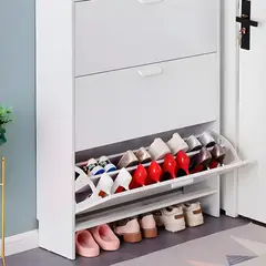 GENERICO - Zapatero Mueble Organizador Cajonera Zapatos 107x65x24cm Blanco