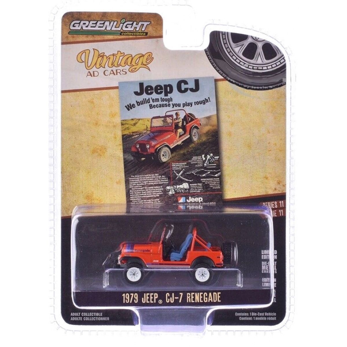 GREENLIGHT - GREENLIGHT 39150F 1-64 VINTAGE AD CARS SERIES 11 1979 JEEP