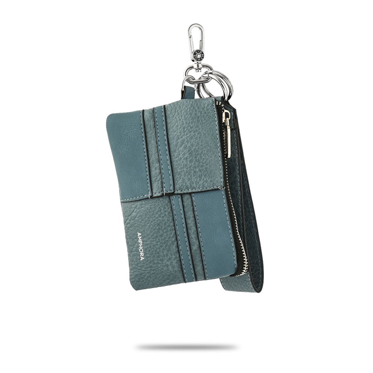 AMPHORA - Hanging monedero piril denim