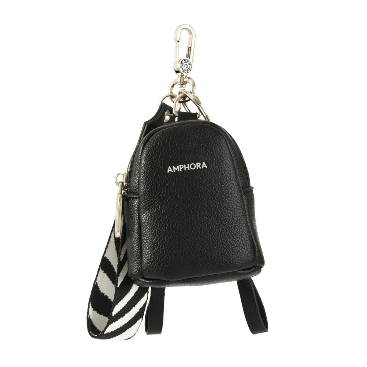 AMPHORA - Hanging monedero monichi negro