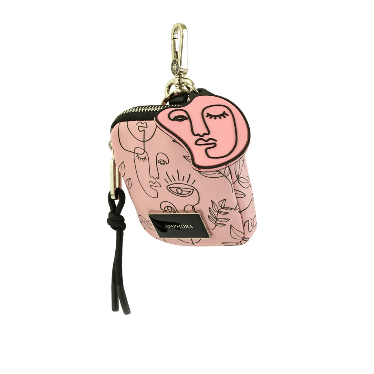AMPHORA - Hanging monedero picasso rosa viejo