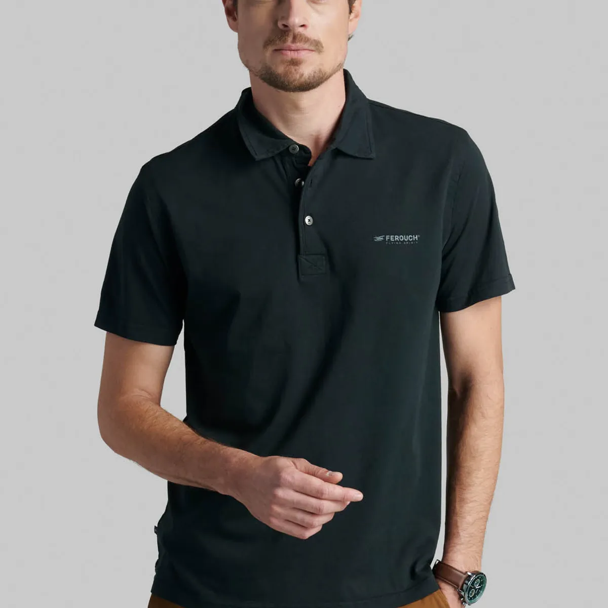 FEROUCH - Polera Orlando Negro Ferouch