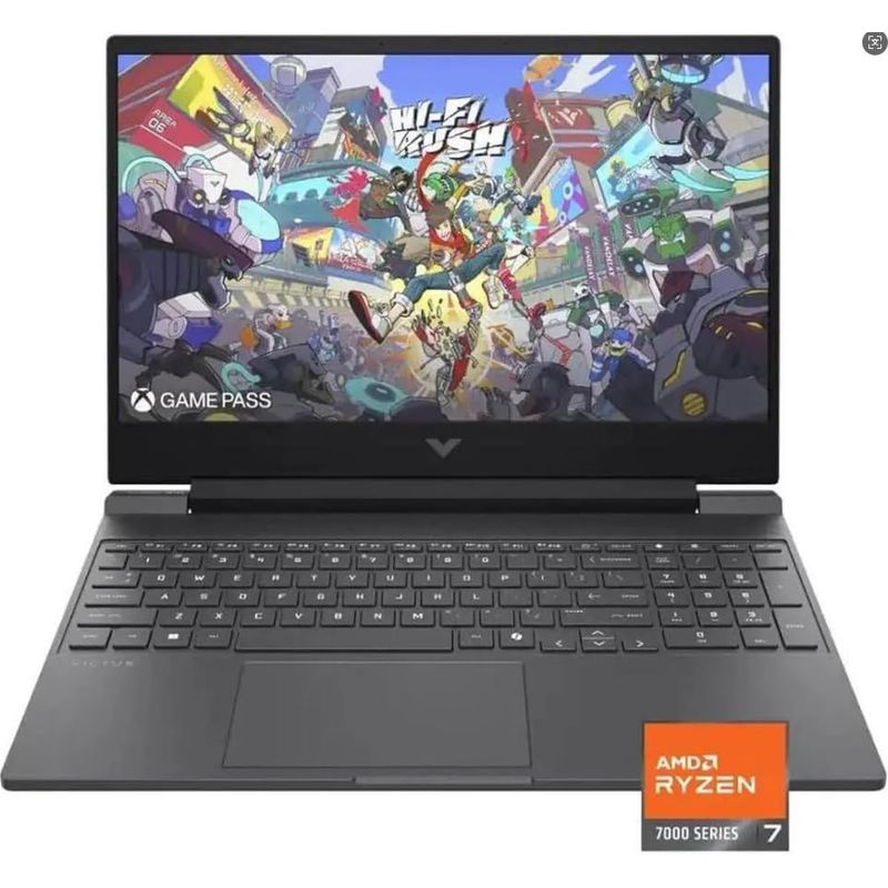 HP - Notebook Gamer HP Victus 15.6" FHD AMD Ryzen 7 7445HS 16GB RAM 512GB SSD RTX 4050 6G 144Hz.