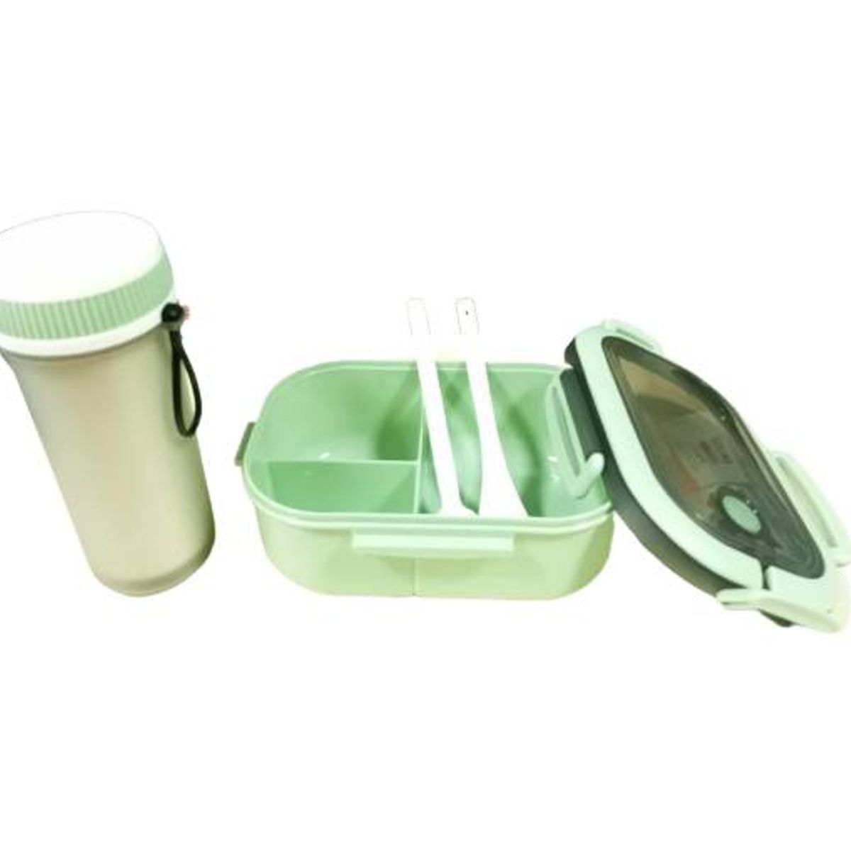 GENERICO - Set lonchera fiambrera y vaso 2 capas