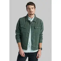 FEROUCH - Chaqueta Trucker Sport Verde