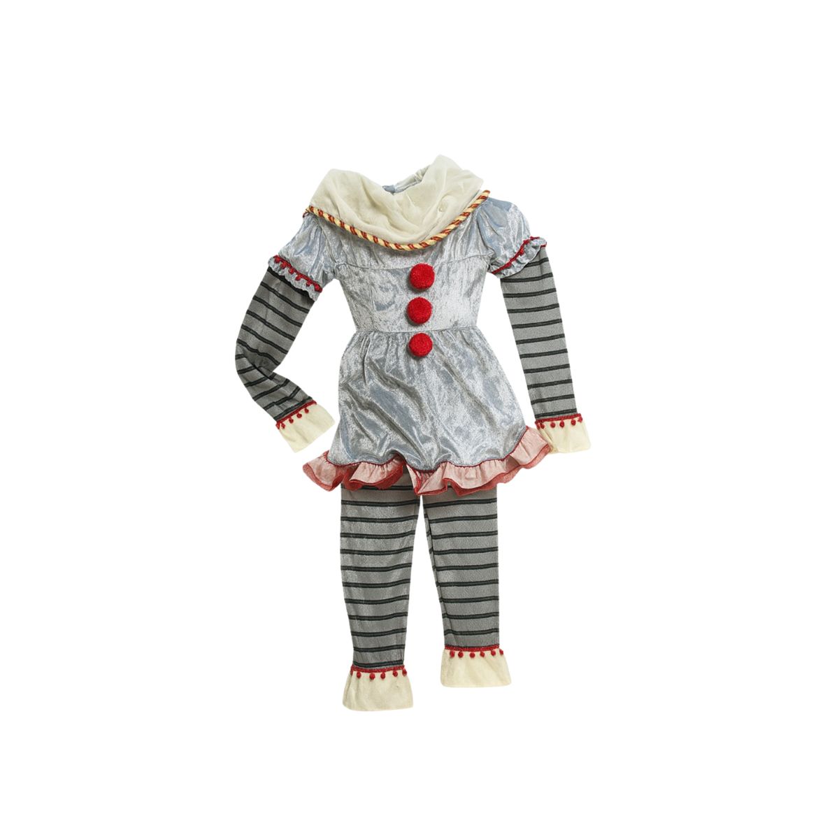 GENERICO - Disfraz Payasa It Pennywise Mujer Halloween