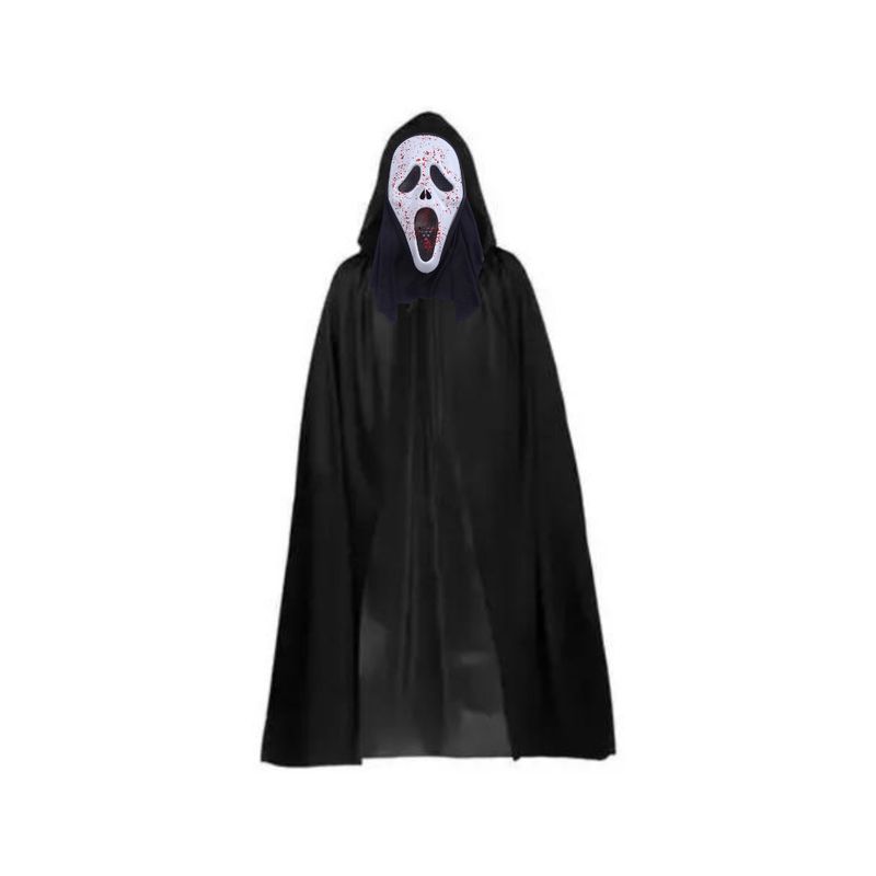 GENERICO - Disfraz Scream Capa + Mascara  Niño Halloween Terror