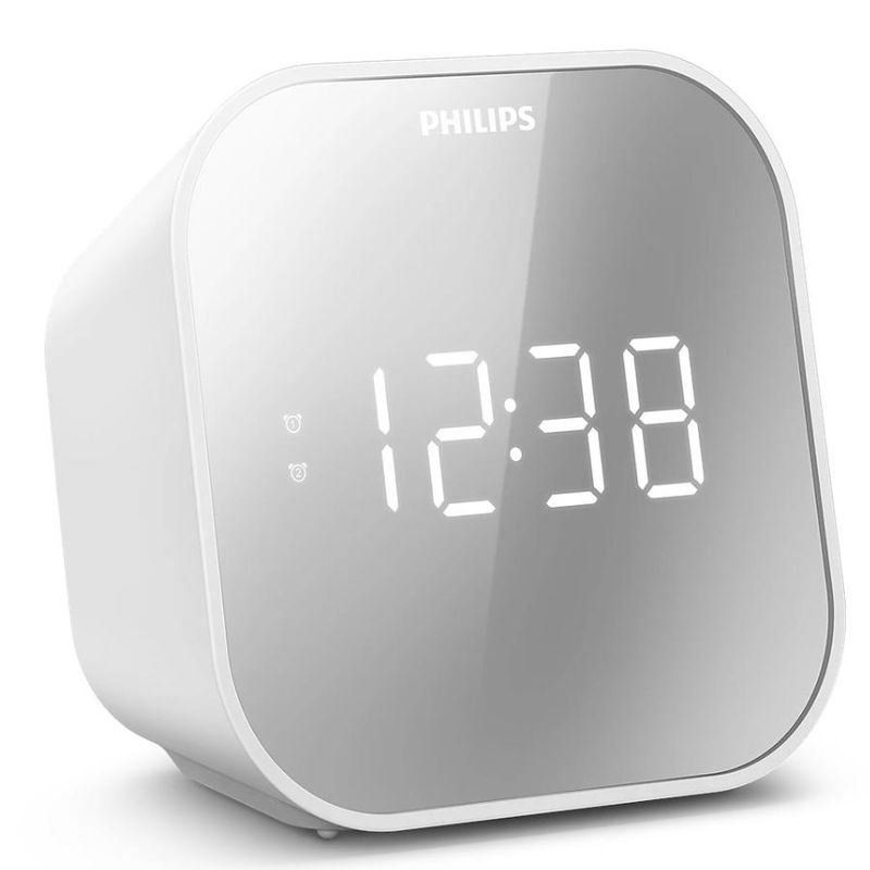 PHILIPS - Radio Reloj Despertador Philips TAR4406 Espejo