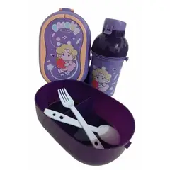 GENERICO - Set lonchera fiambrera y vaso para niños