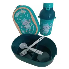 GENERICO - Set lonchera fiambrera y vaso para niños