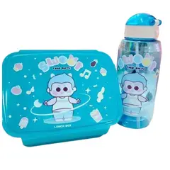 GENERICO - Set lonchera fiambrera y botella para niños