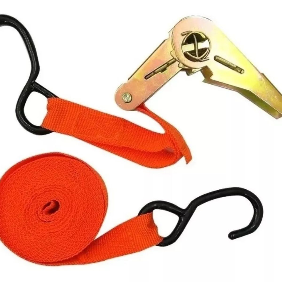 GENERICO - Eslinga Amarre 6m Con Rachet Linga De Carga Para Camioneta