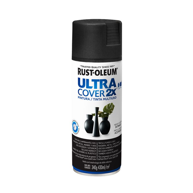 GENERICO - ULTRA COVER 2X - Negro Cañón Satin 340G