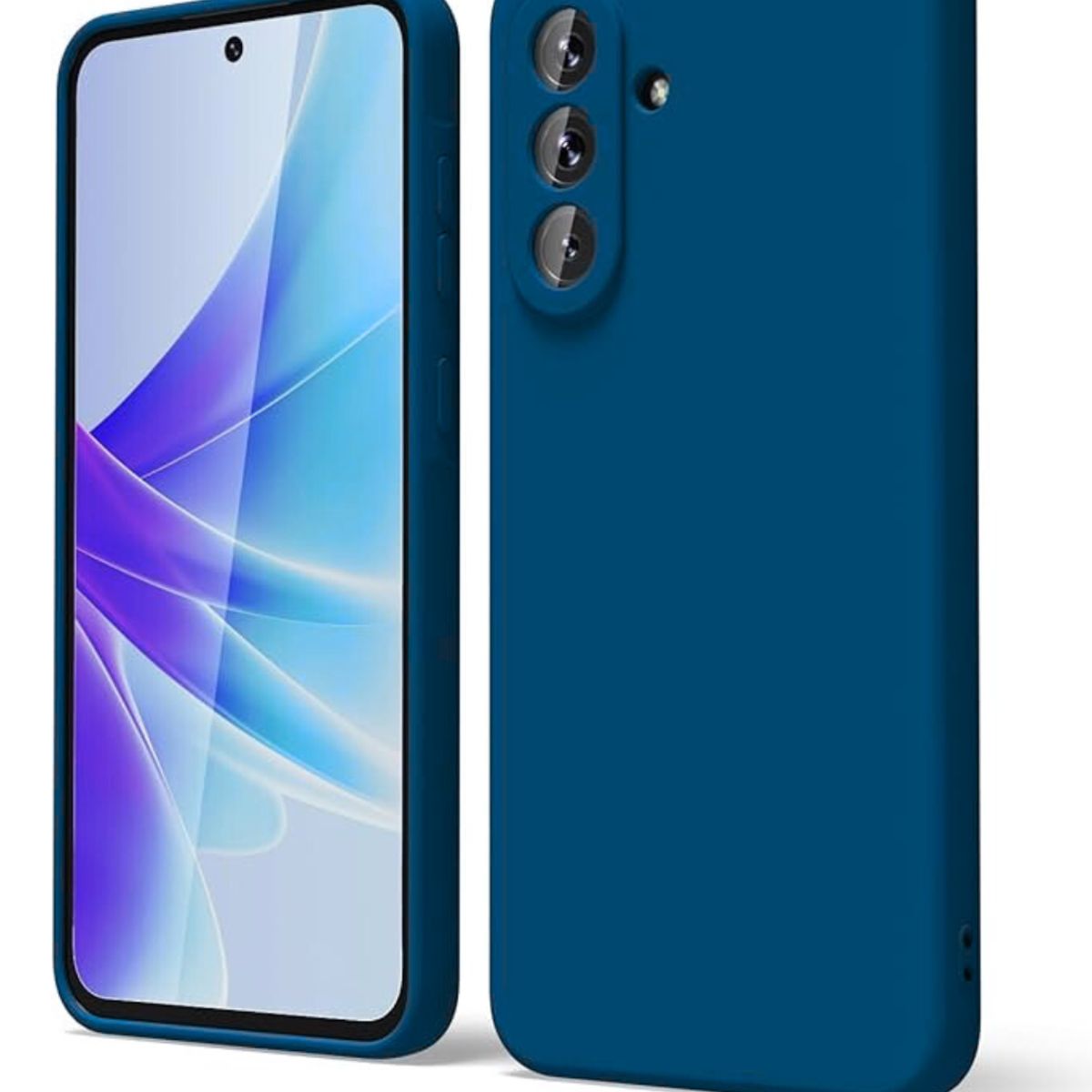 GENERICO - Carcasa Silicona Color Para Samsung Galaxy A55 - Azul