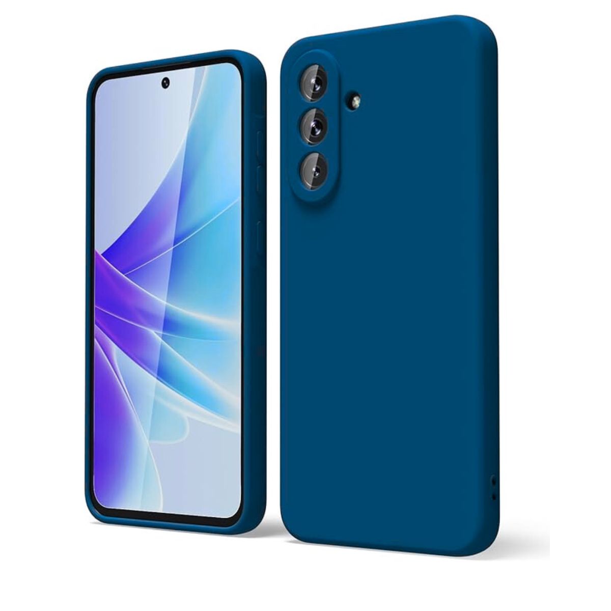 GENERICO - Carcasa Silicona Color Para Samsung Galaxy A55 - Azul