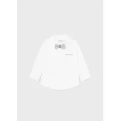 MAYORAL - Camisa manga larga con pajarita