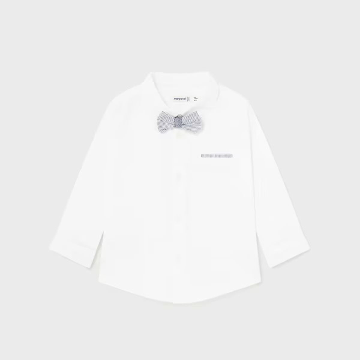 MAYORAL - Camisa manga larga  con pajarita