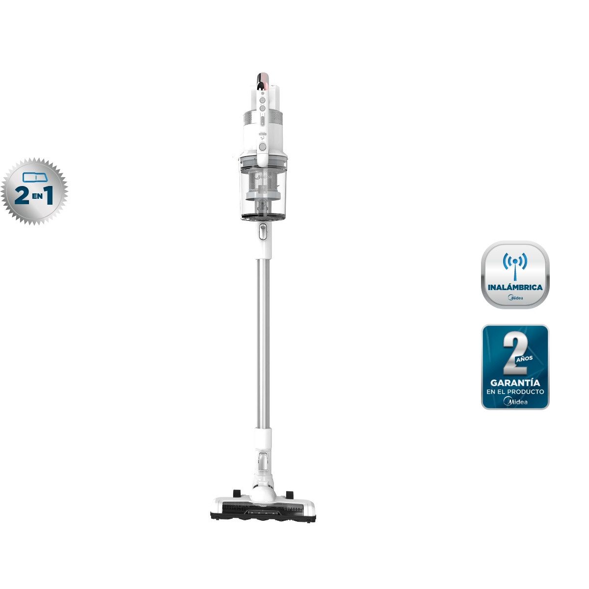 MIDEA - Aspiradora vertical a batería 2 en 1 18P Midea