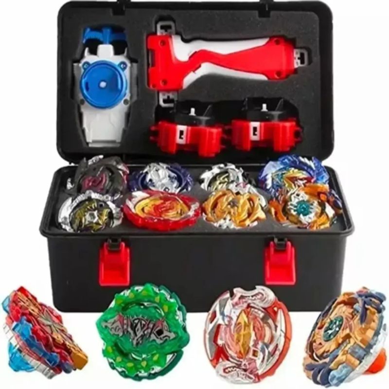 GENERICO - 12 Estilos Bayblades Metal Fusion Beyblades Set Storage Box Variado