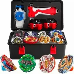 GENERICO - 12 Estilos Bayblades Metal Fusion Beyblades Set Storage Box Variado