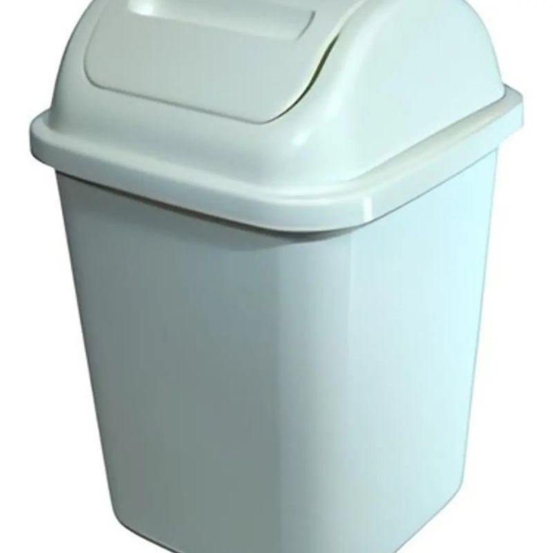 BLOCCARE - Basurero Plástico De 10 Litros - Basurero Para Baño O Cocina