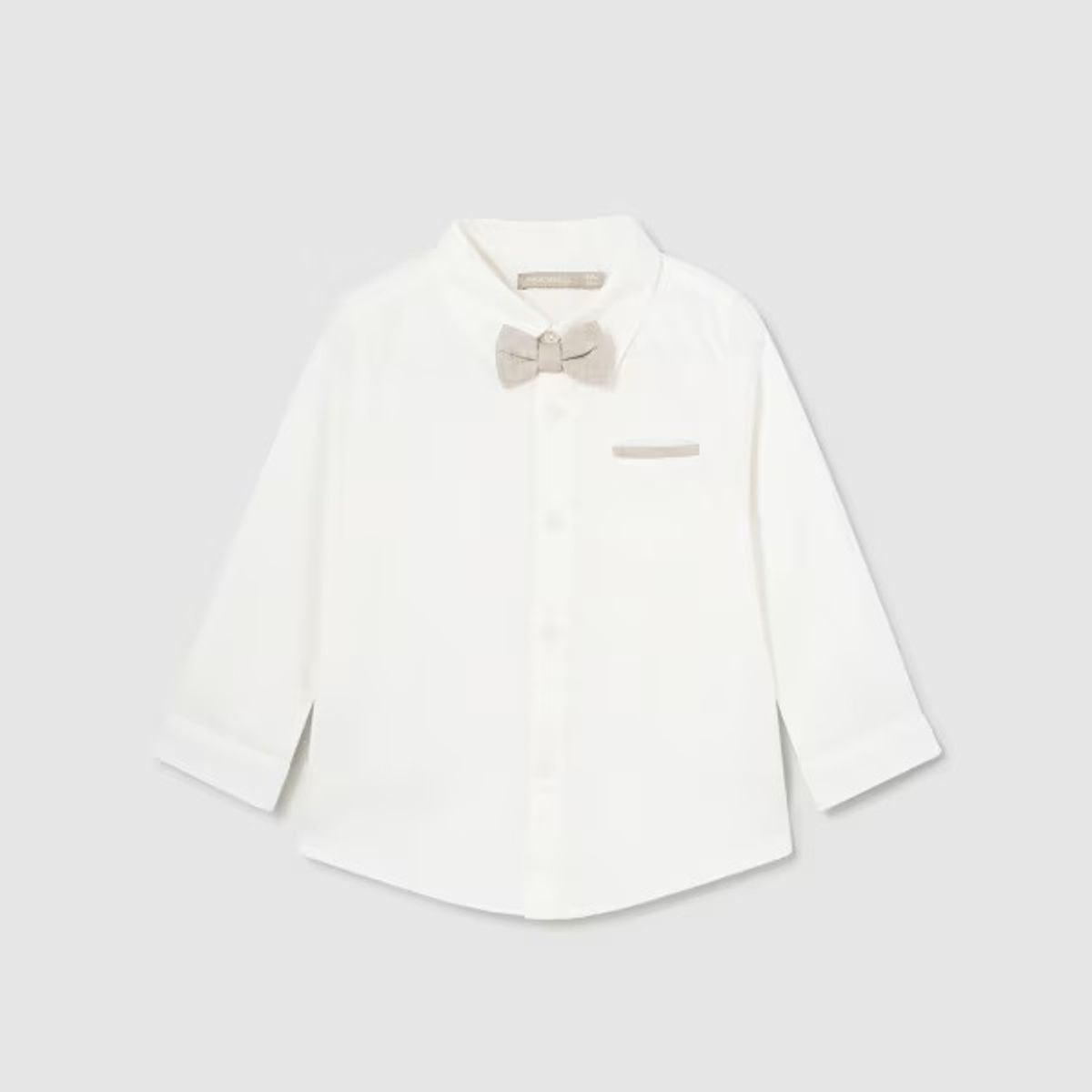 MAYORAL - Camisa manga larga  con pajarita