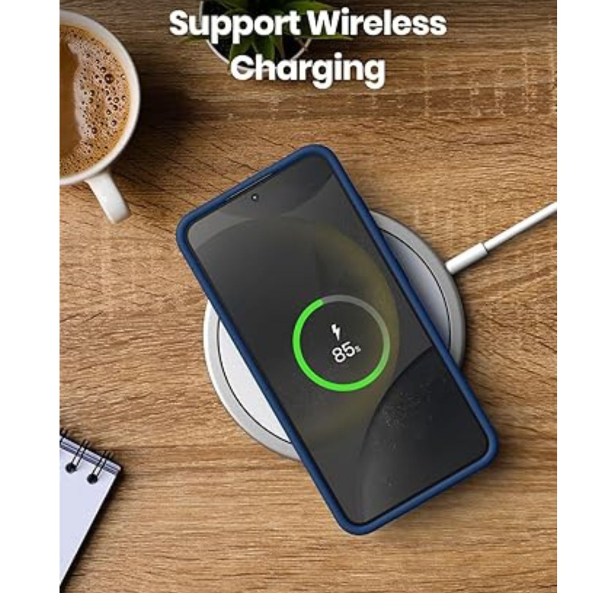 GENERICO - Carcasa Silicona Color Para Samsung Galaxy S23 Plus - Azul oscuro