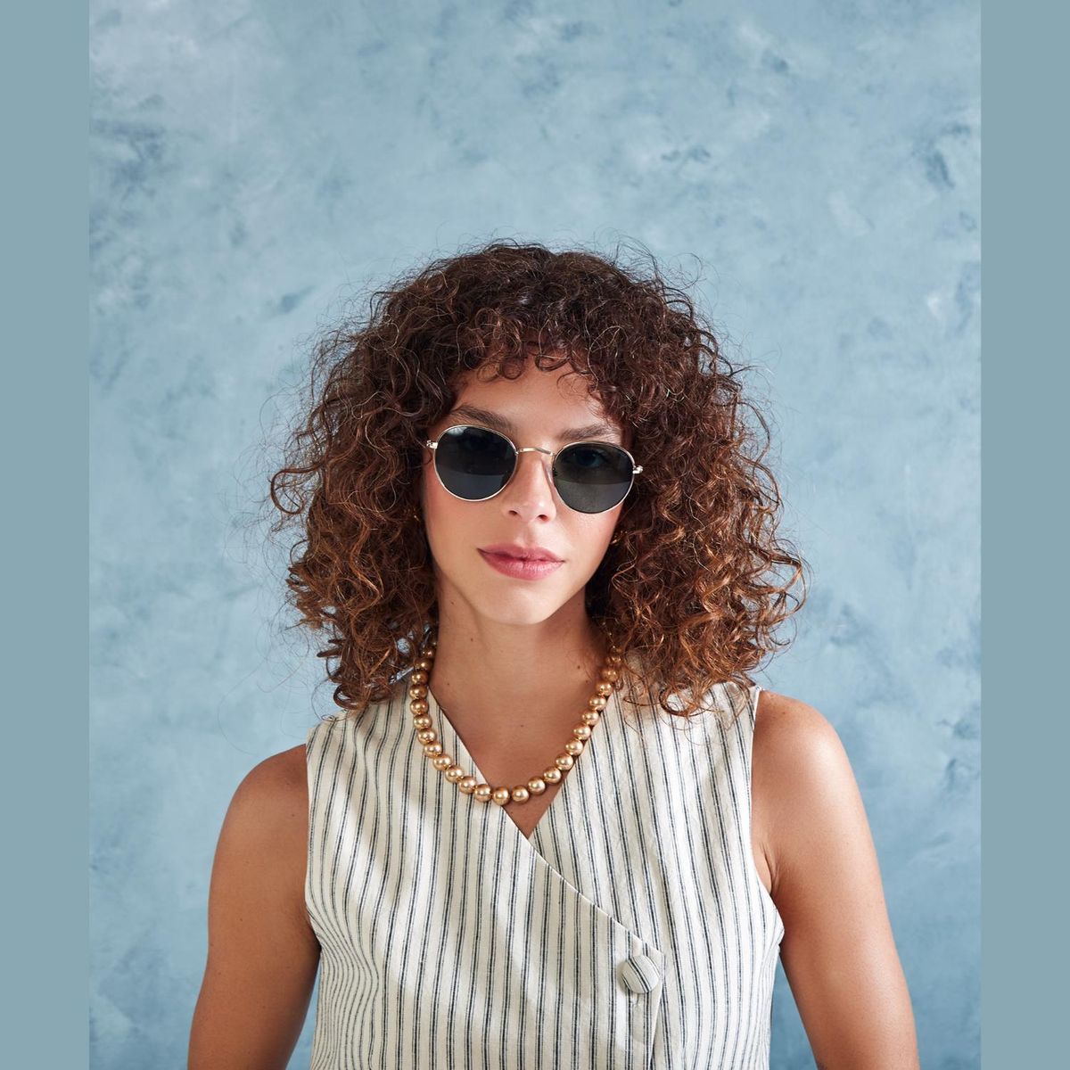 LOUNGE - Lentes De Sol Mujer Redondos Metálicos