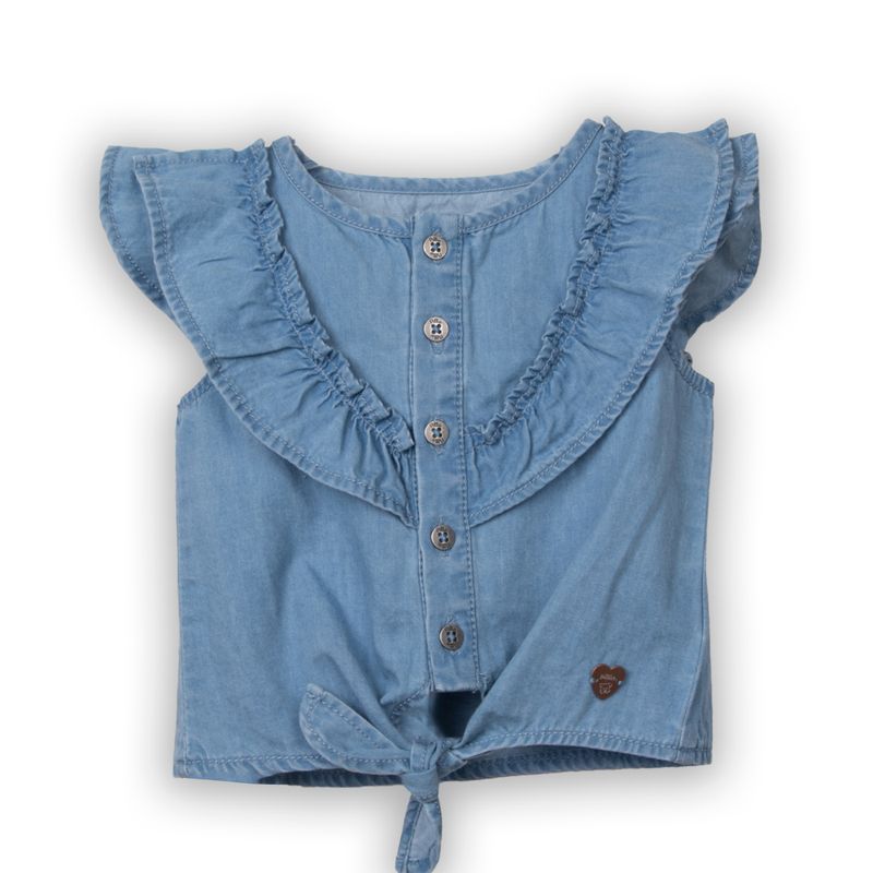 PILLIN - Blusa  Niña Denim Pillin PVC724-25DEN3M - Azul