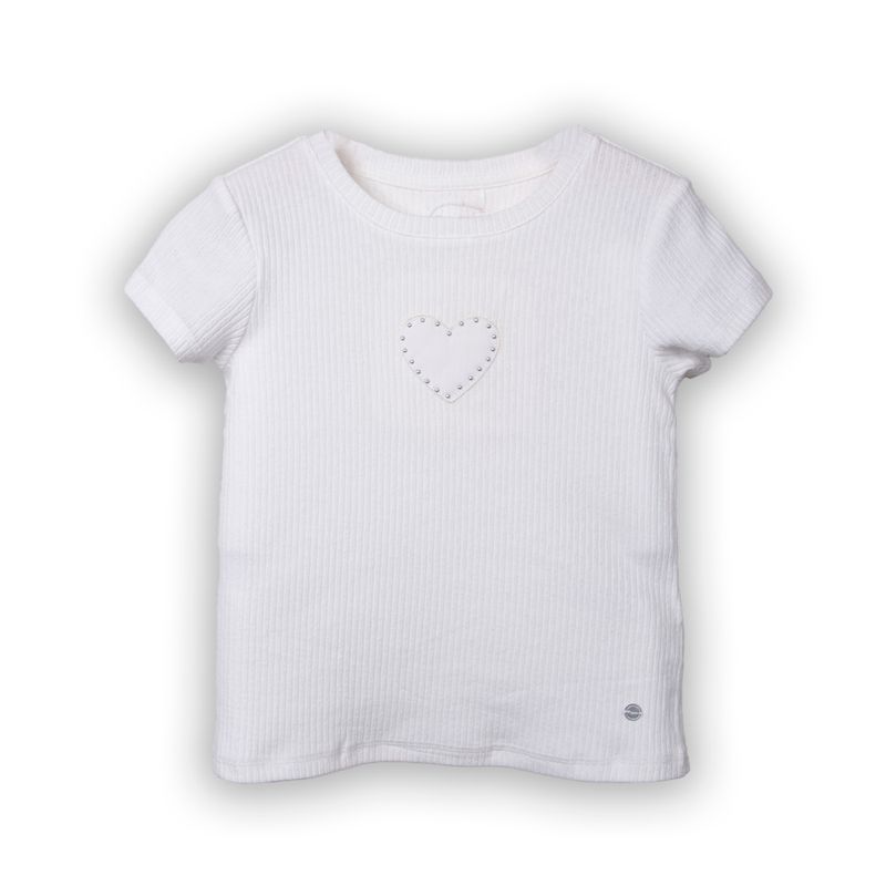 PILLIN - Polera Niña Crudo Pillin PVC616-25CRU2 - Blanco