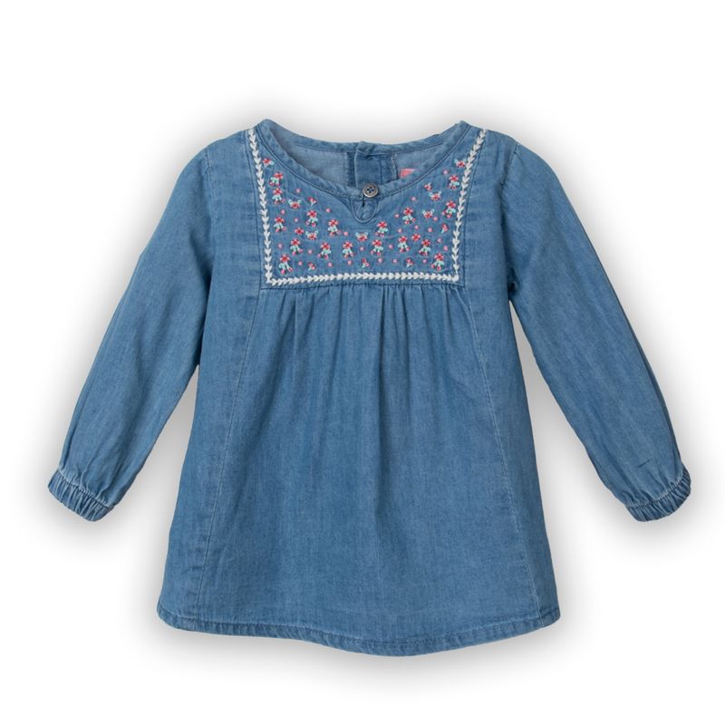 PILLIN - Blusa  Niña Denim Pillin PVC723-25DEN3M - Azul