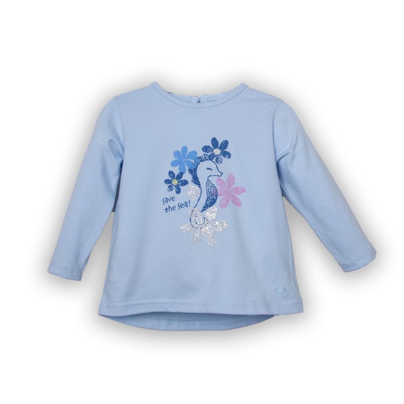 PILLIN - Polera  Niña Celeste Pillin PVC610-25CEL3M - Celeste