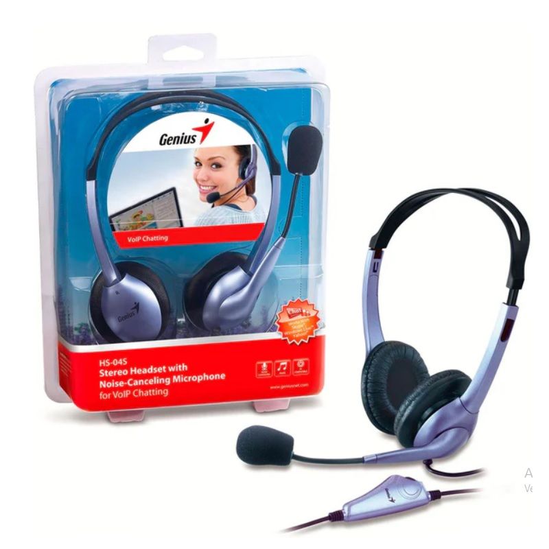 GENIUS - Audífonos Stereo Multimedia Con Micrófono Ajustable Genius